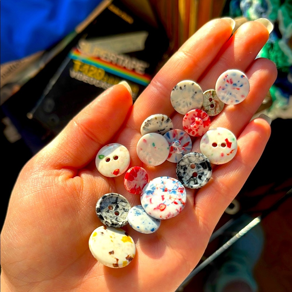 Colorful Speckled Buttons Set